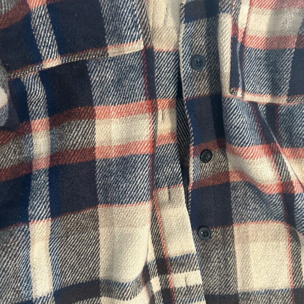 Plaid Button-Up Shacket - Picture 2 of 4